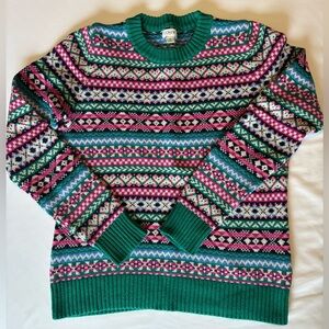 J. Crew Multicolor Fair Isle Sweater